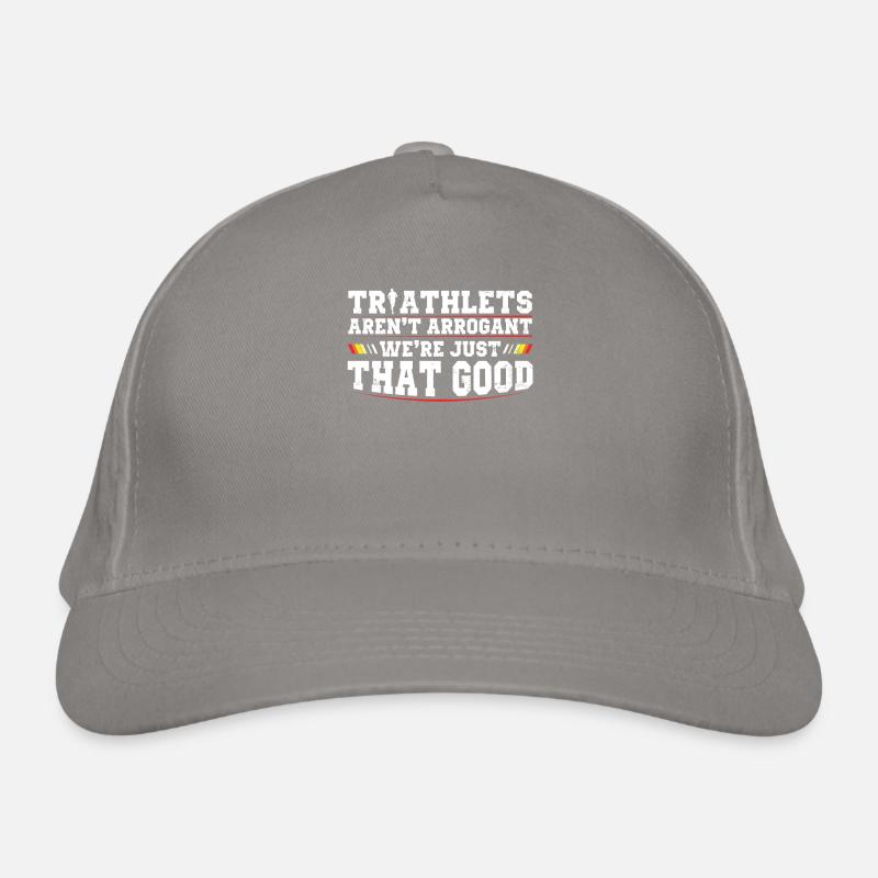 Triathletes are not arrogant triathlon Organic Baseball Cap