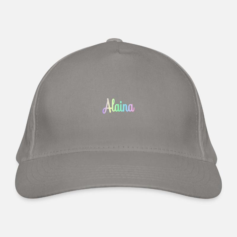 ALAINA Rainbow Cursive minimaliste Casquette classique bio