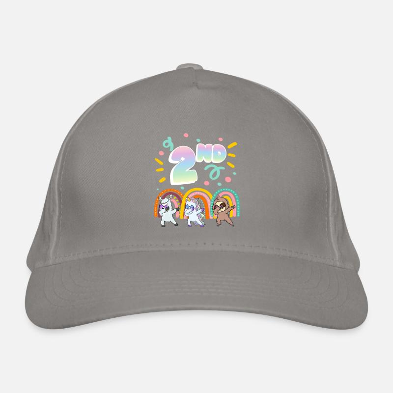 2nd Birthday Dabbing Llama Unicorn Sloth | 2nd Organic Baseball Cap