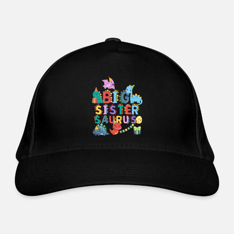 Große Schwester Saurus | Rawr Dinosaurier Tshirt Bio-Baseballkappe