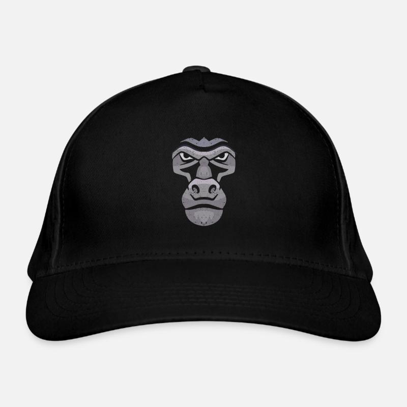 Halloween Gorilla Face Costume Cute Bigfoot Organic Baseball Cap