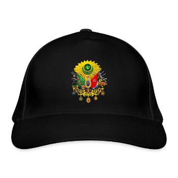 Ottoman Empire- Osmanli Armasi - Tura Türk - Bio-Baseballkappe - Schwarz - Vorne