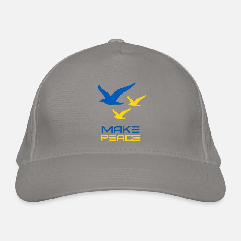 Make Peace Ukraine. Peace Birds Organic Baseball Cap
