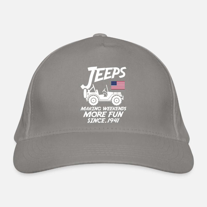 Jeeps making Weekend More Fun Since 1941 Organic Baseball Cap