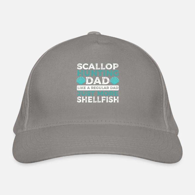 Scallop Hunting Dad Like A Regular Dad Just More Bio-Baseballkappe