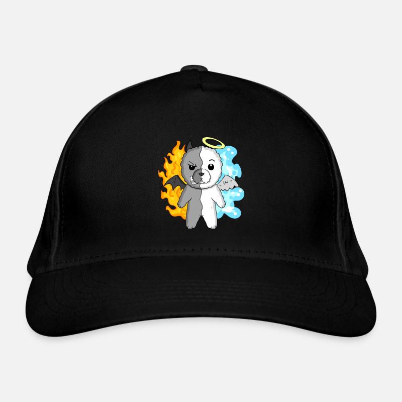 Dog Bichon Frise - Angel and Devil Organic Baseball Cap