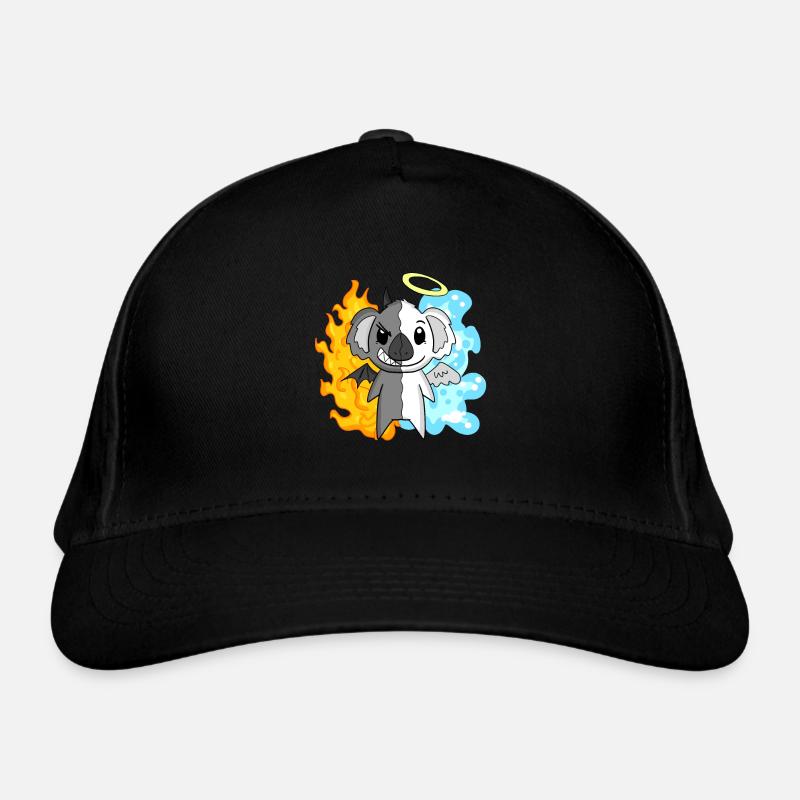 Koala - Engel und Teufel Bio-Baseballkappe