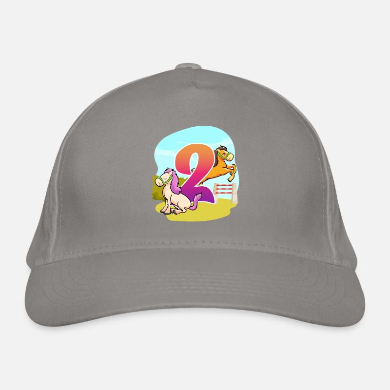 2ème anniversaire Équitation sur le thème de Two Party Casquette classique bio