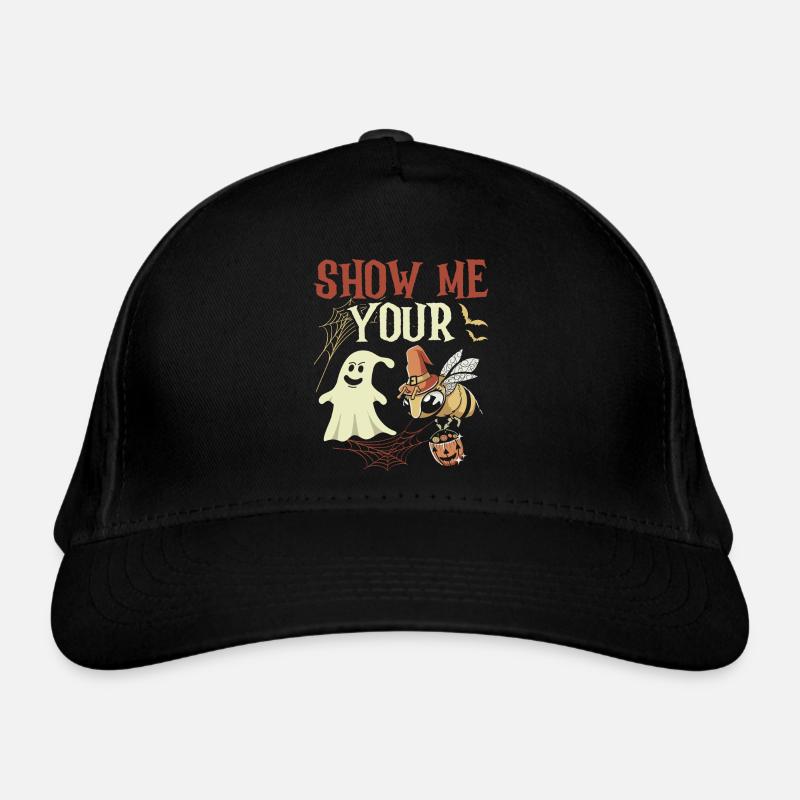 Show Me Your Ghost Bee Halloween Costume Organic Baseball Cap