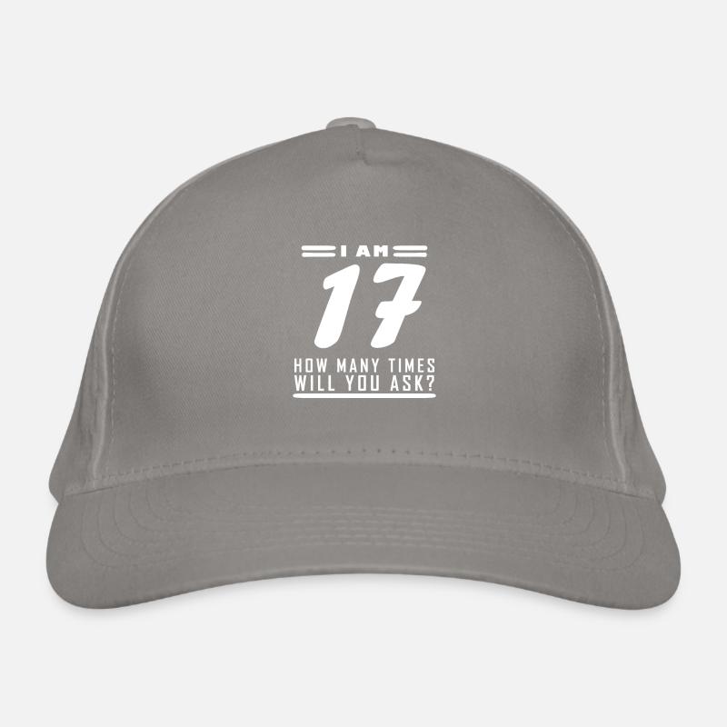Ich bin 17 – 17. Geburtstag Geschenk Bio-Baseballkappe