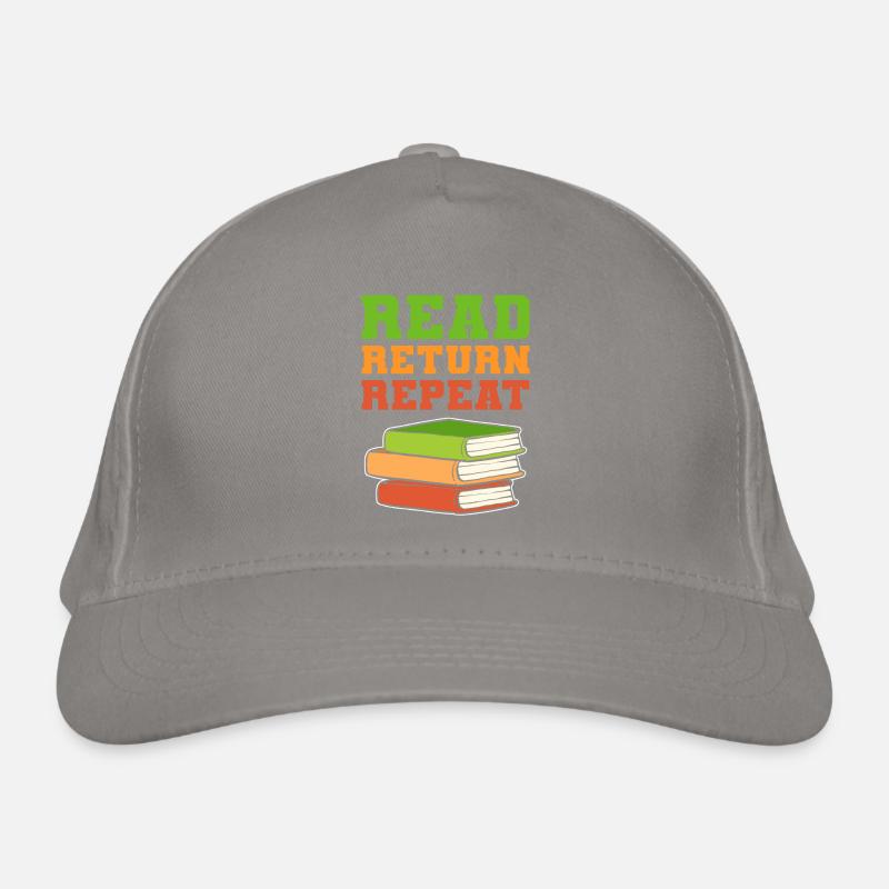 Read Return Repeat Librarian Book Lover Bio-Baseballkappe