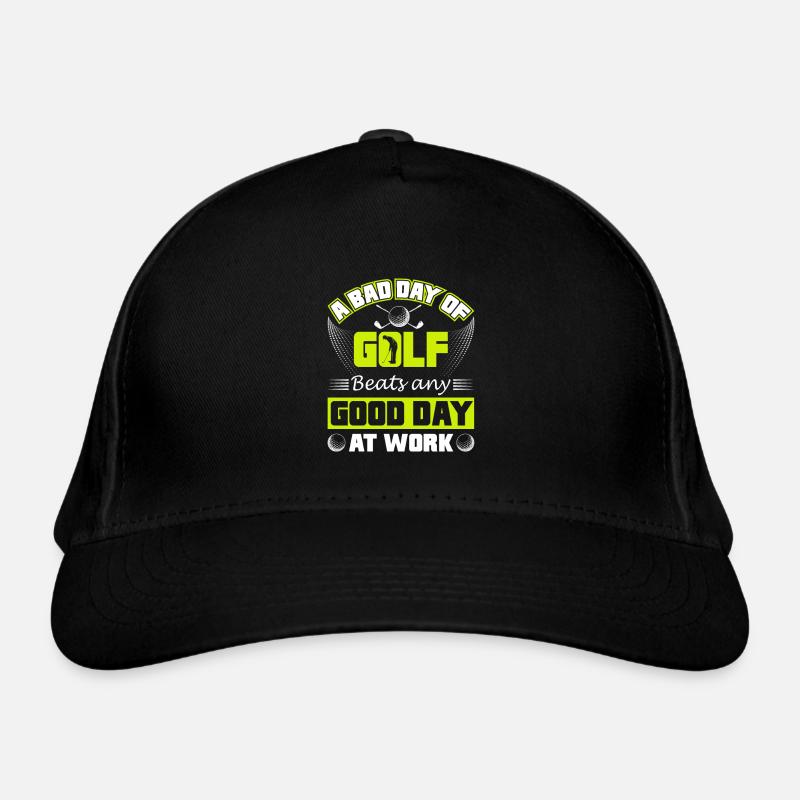 Bad Day of Golf - Bio-Baseballkappe - Schwarz
