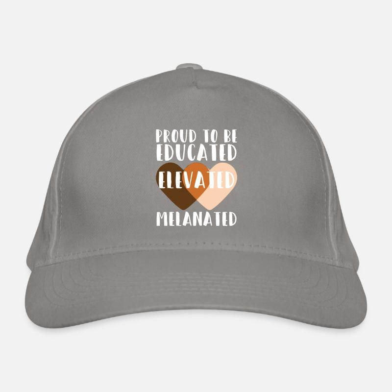 Fier d’être éduqué Noir mélancolé élevé Casquette classique bio
