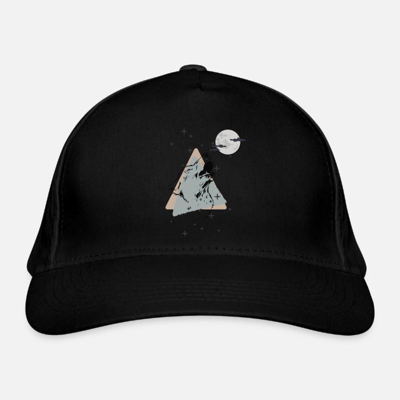 Loup à la lune Casquette classique bio