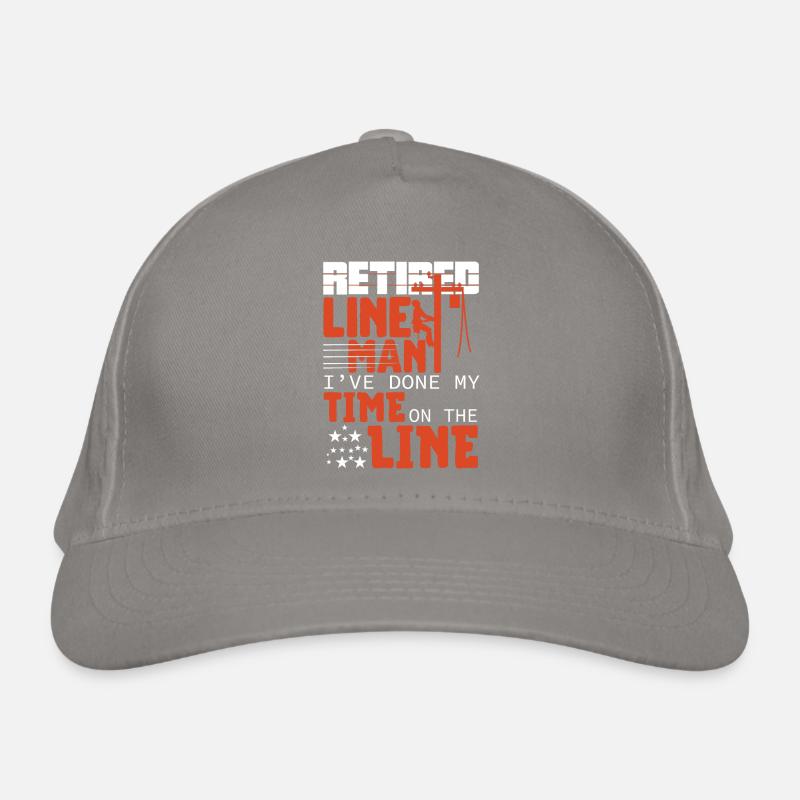 Retired Lineman Organic Baseball Cap