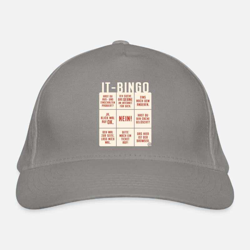 IT Support Bingo Service Desk IT Helpdesk Sysadmin Bio-Baseballkappe