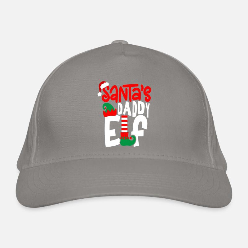 Santa 's Daddy Elf Organic Baseball Cap