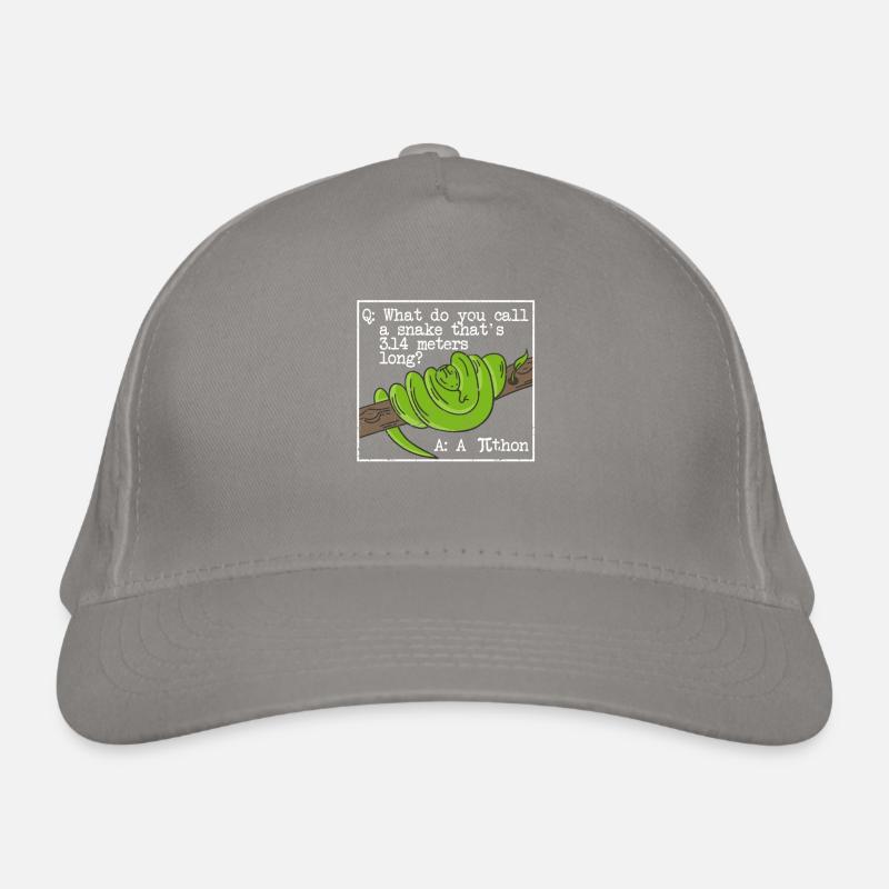 python serpent pithon pi tag icône maths drôles Casquette classique bio