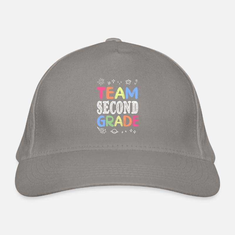 Team Second Grade Back to School Teaching Student Bio-Baseballkappe