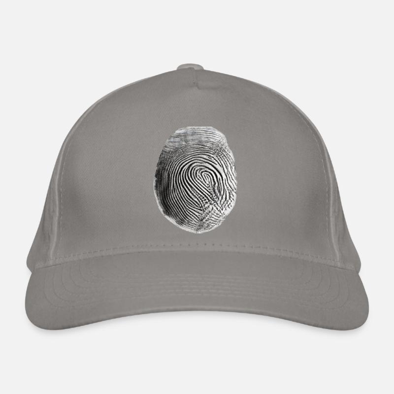 Empreinte digitale noire Casquette classique bio