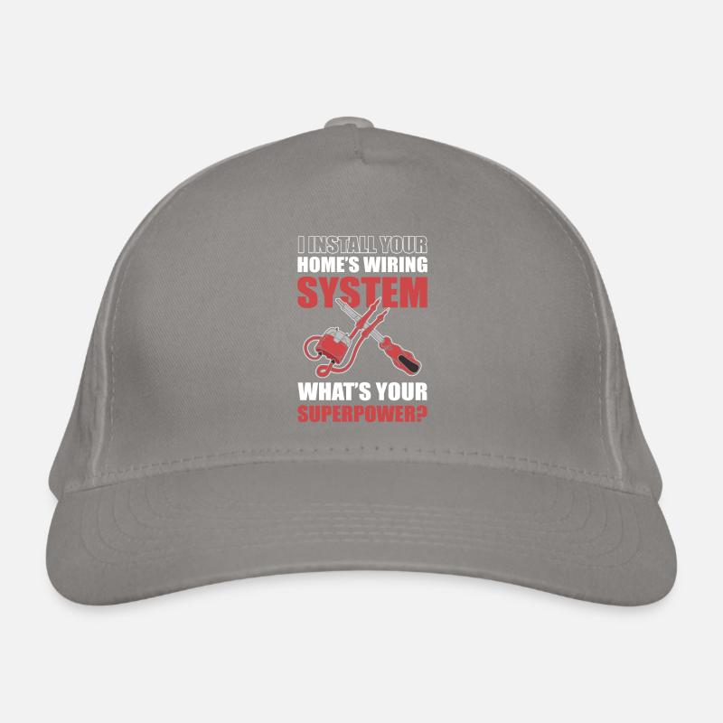J’installe l’électricien du système de câblage de votre maison Casquette classique bio