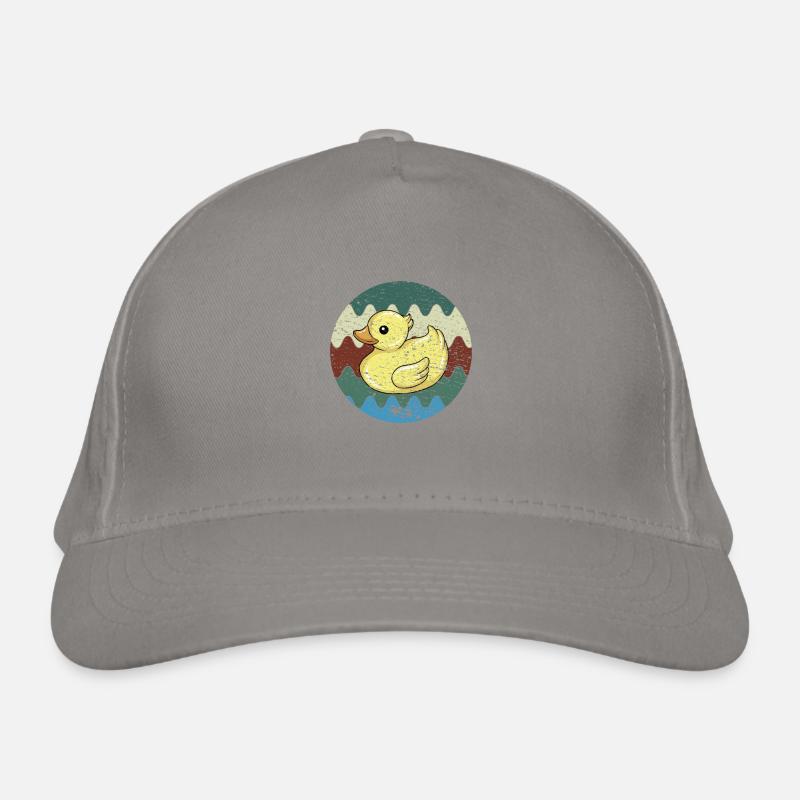 Badeente Retro Bio-Baseballkappe