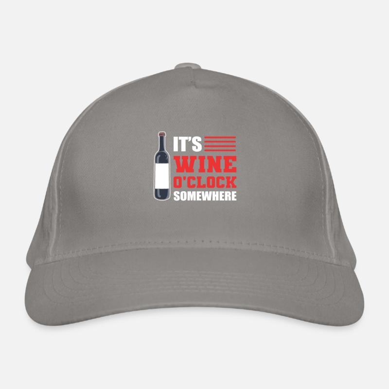 It's Wine O'Clock Somewhere Wine Tasting Bio-Baseballkappe