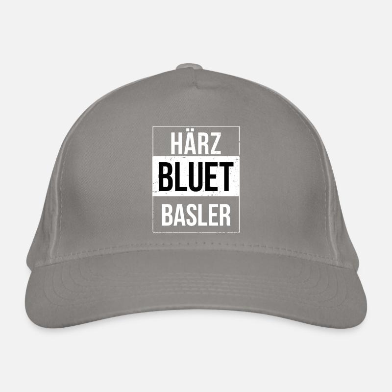 Härzbluetbasler aus Basel Bio-Baseballkappe