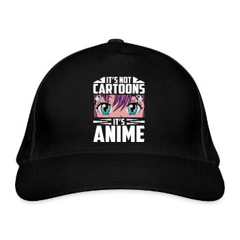 L’anime n’est pas un dessin animé! - Casquette classique bio - noir - Devant