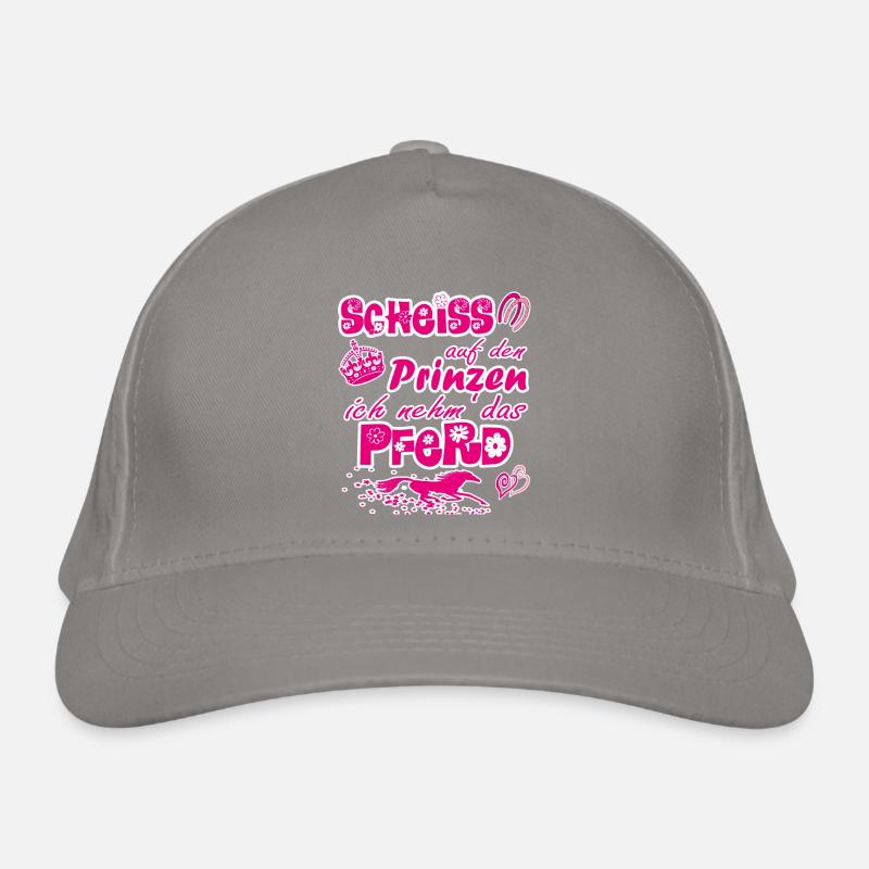 Scheiß auf den Prinzen, ich nehm' das Pferd Bio-Baseballkappe