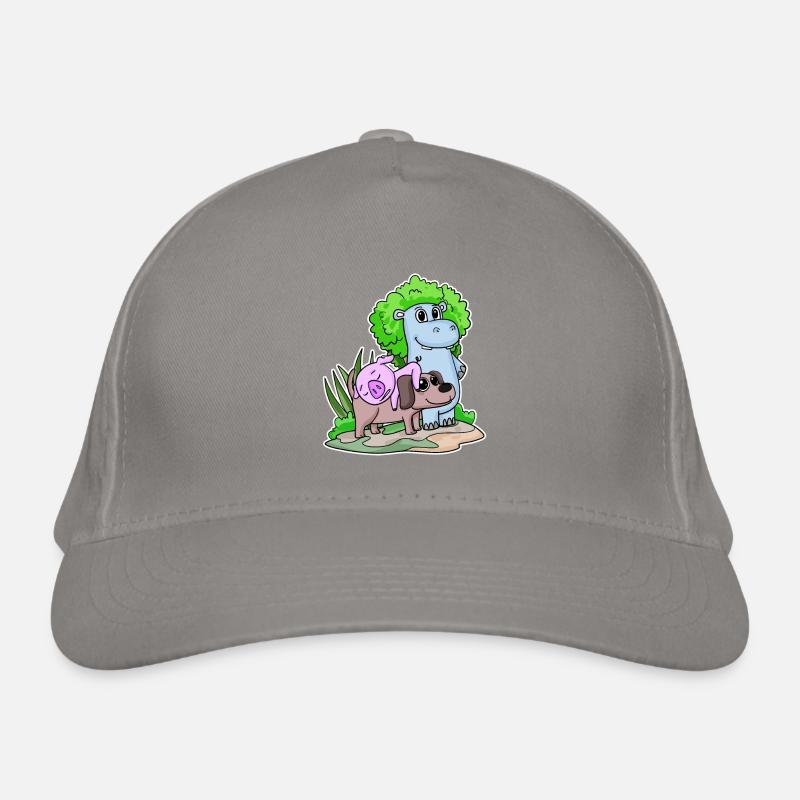 Cute animals Organic Baseball Cap