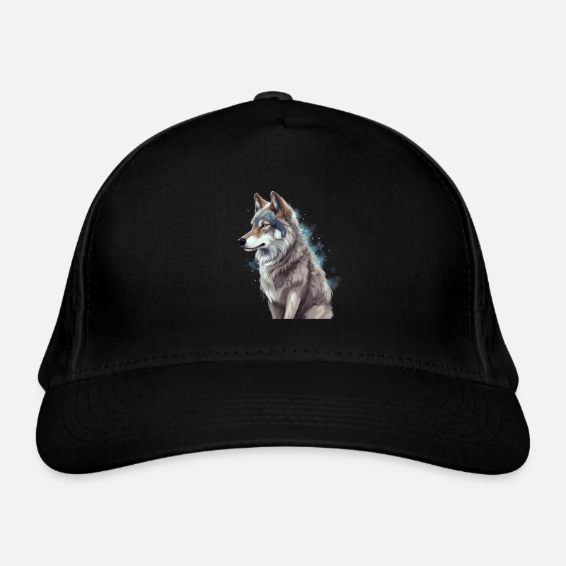 Grey Wolf Hunting Ground Wild Animal Graphic Organic Baseball Cap