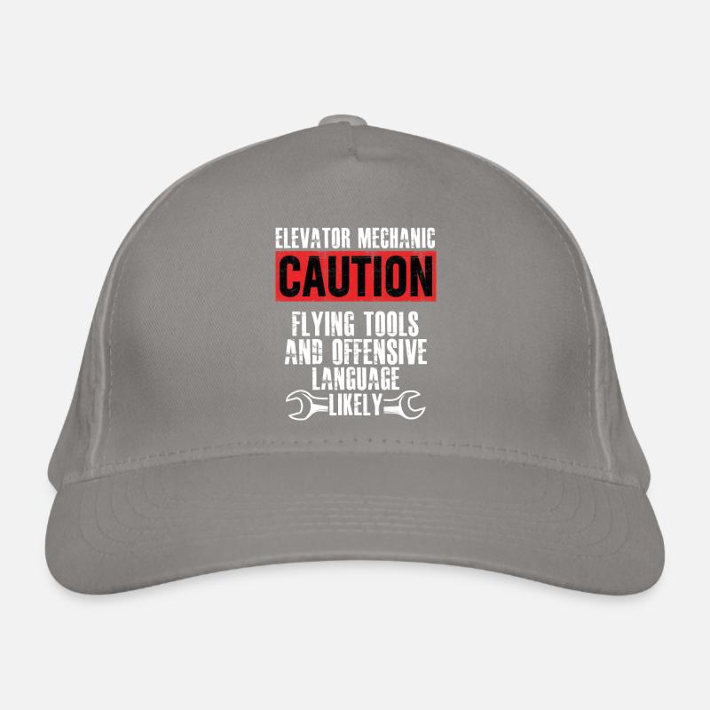 Elevator Mechanic Flying Tools Technician Organic Baseball Cap