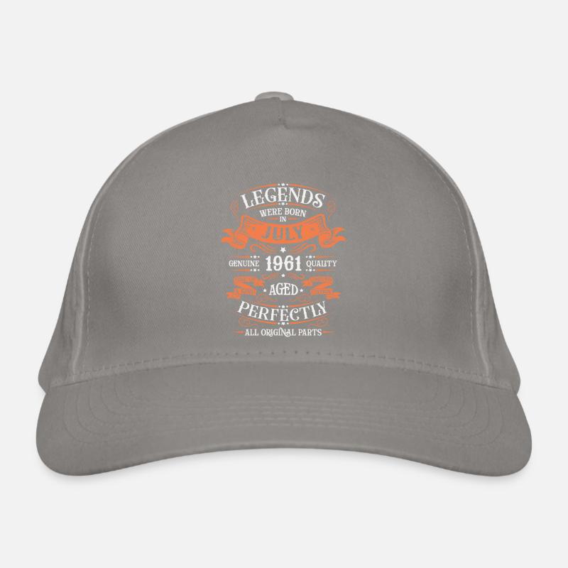 Né en juillet 1961 Casquette classique bio