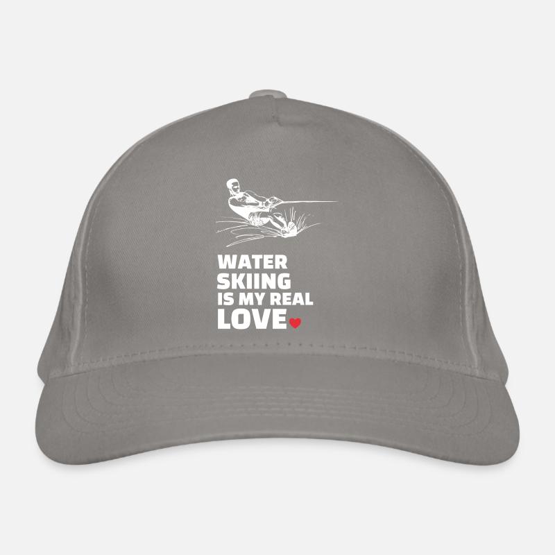 I love water skiing Organic Baseball Cap