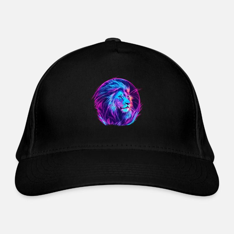 Lion Vaporwave EDM Casquette classique bio