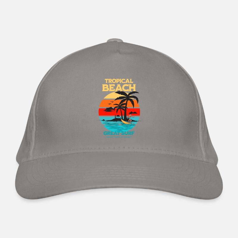 Tropical Sunset Beach Resort Casquette classique bio