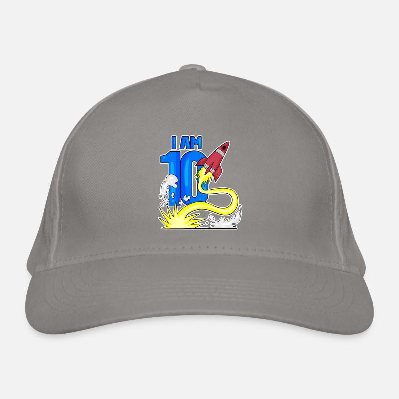 10 Birthday Boy Astronaut Rocket - Dix ans Casquette classique bio