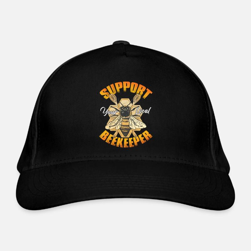 Support Your Local Beekeeper Organic Baseball Cap