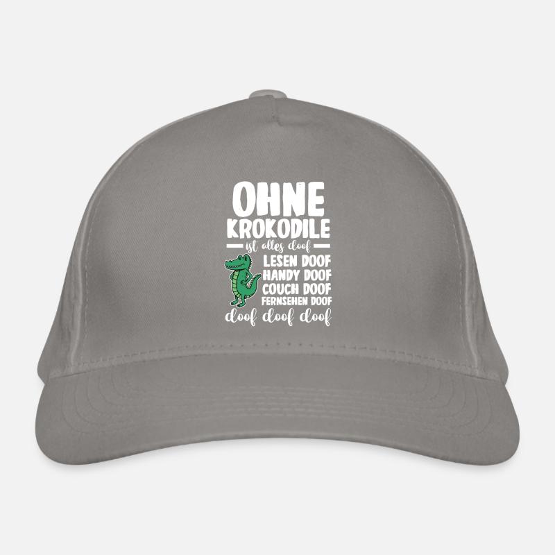 Krokodile Bio-Baseballkappe
