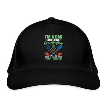 Je suis une blague drôle de papa pour la fête des pères - Casquette classique bio - noir - Devant