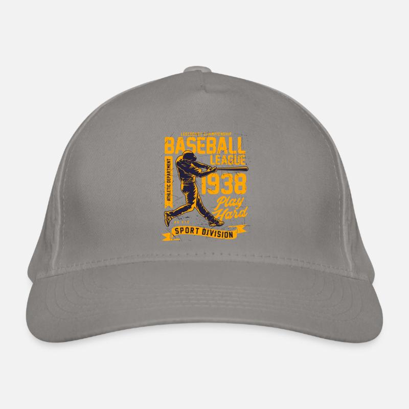 Baseball league graphic Organic Baseball Cap