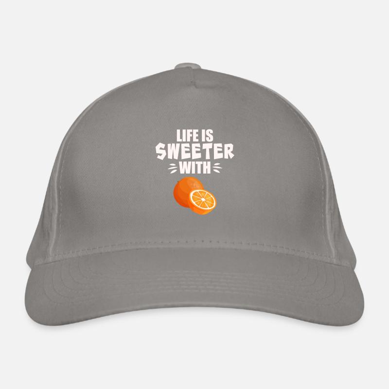 Life Is Sweeter With Orange Organic Baseball Cap