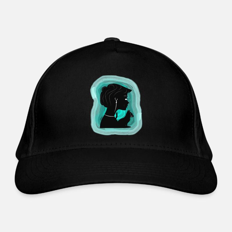 Un chat affectueux montre son affection Casquette classique bio
