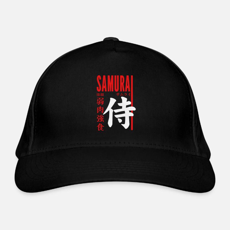Samurai Master - Bio-Baseballkappe - Schwarz