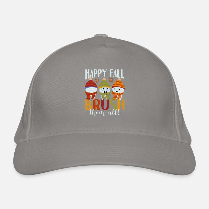 Happy autumn, clean them all, funny thanks Organic Baseball Cap