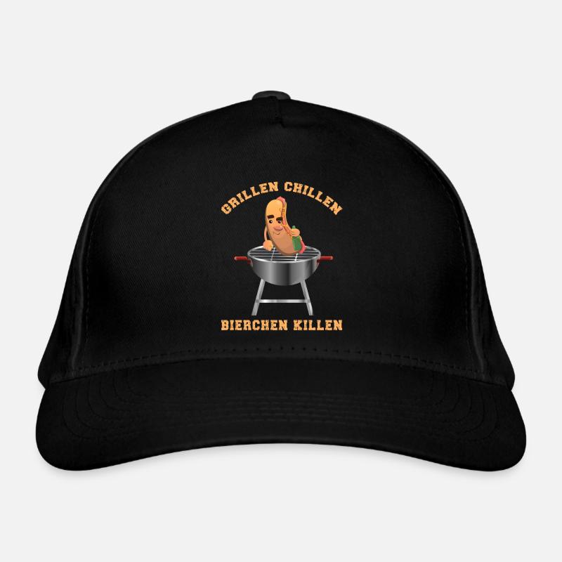 Grillen Chillen Bierchen Killen Grill Würstchen Bio-Baseballkappe