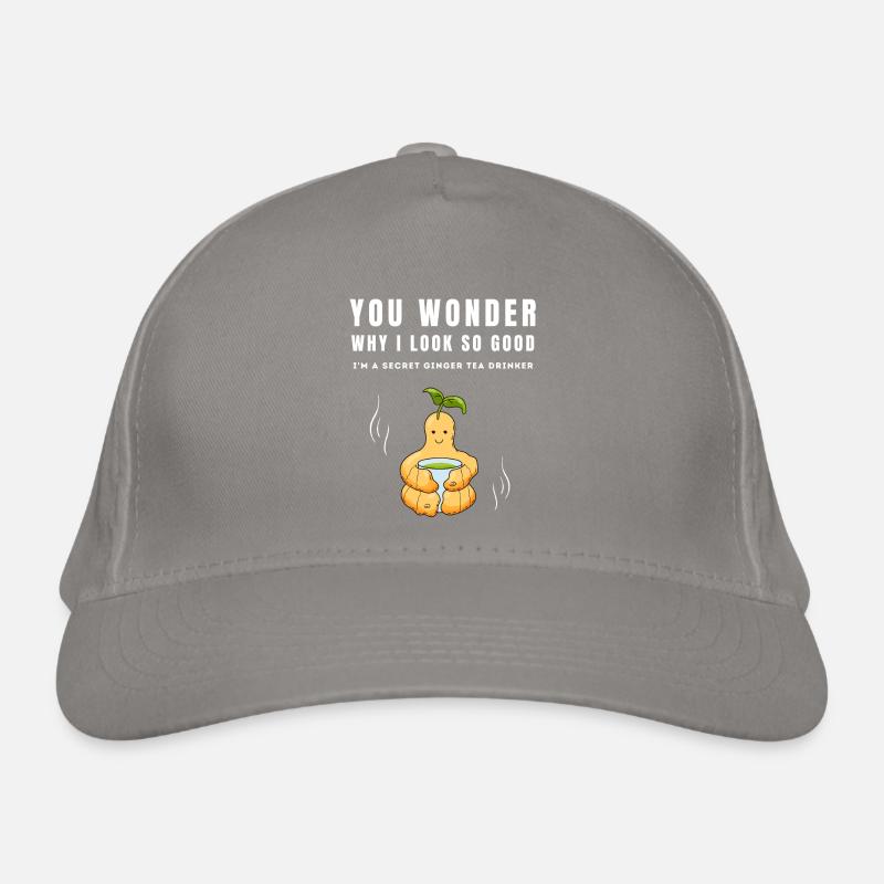 I'M A SECRET GINGER TEA DRINKER Ingwertee Ingwer Organic Baseball Cap