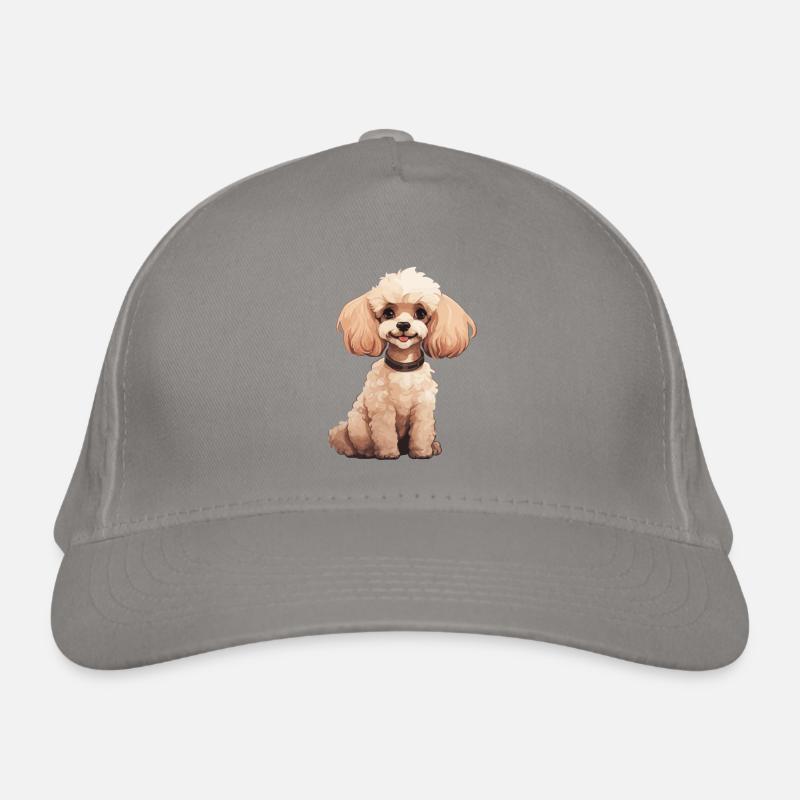 Caniche mignon, Illustration de chiens - Caniche Casquette classique bio