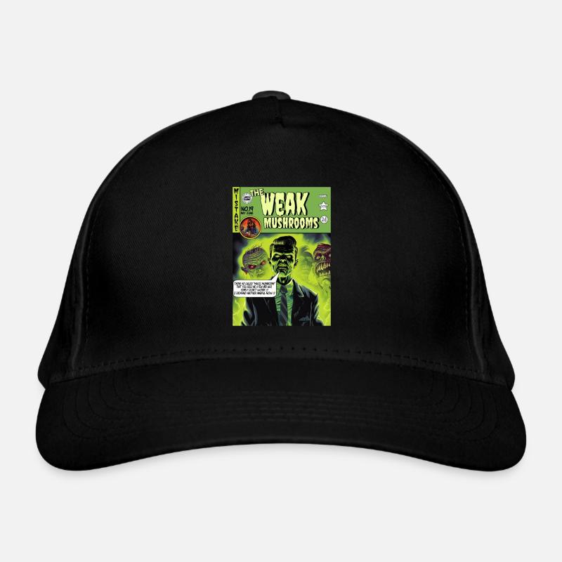 Retro-Horror-Comic - Die schwachen Pilze Bio-Baseballkappe